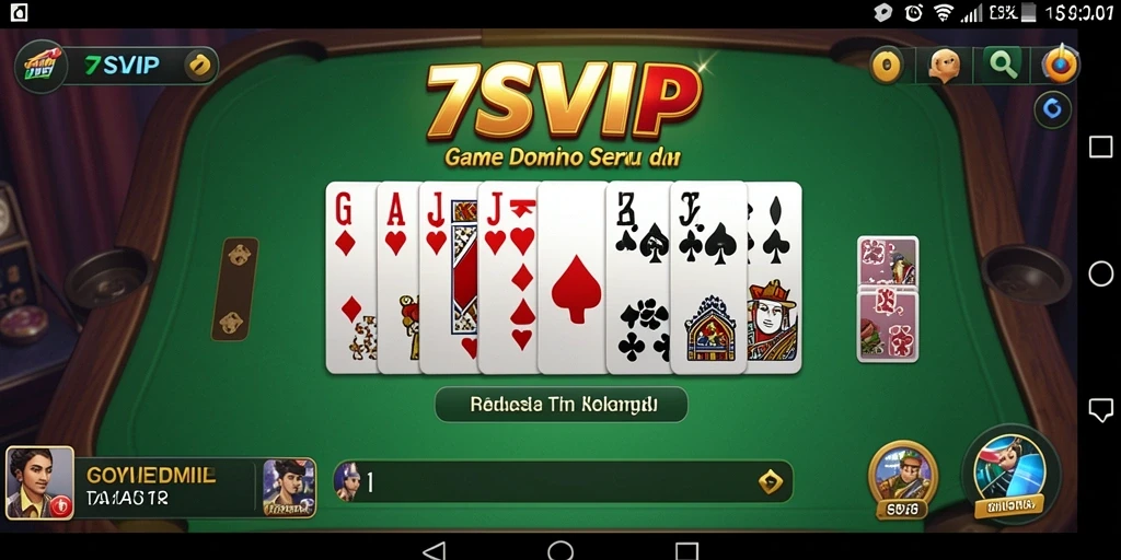 Tampilan gameplay seru dari game Domino 7SVIP.