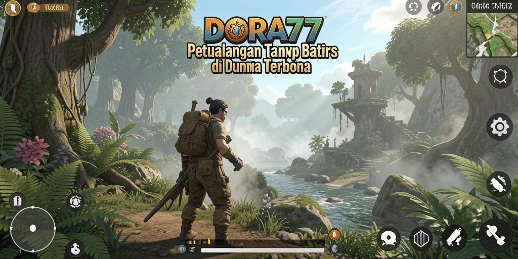 Menampilkan gameplay menakjubkan di dunia terbuka DORA77.