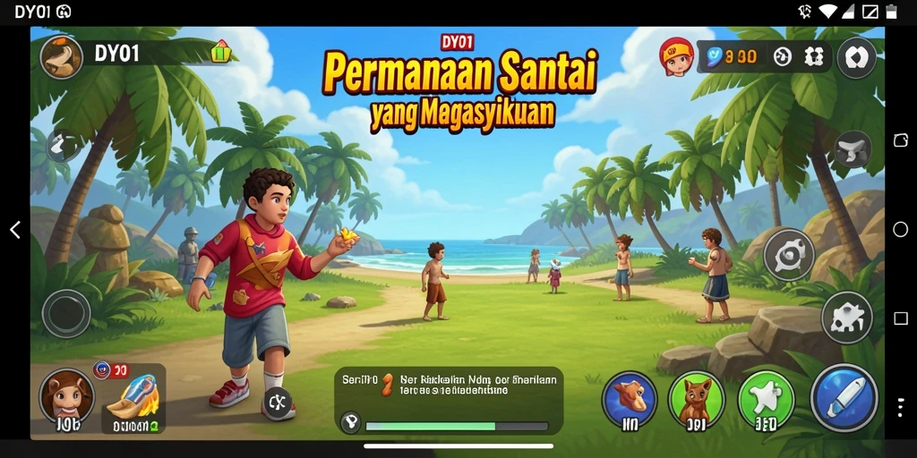 Gambaran menarik dari gameplay DY01 yang santai dan menyenangkan.