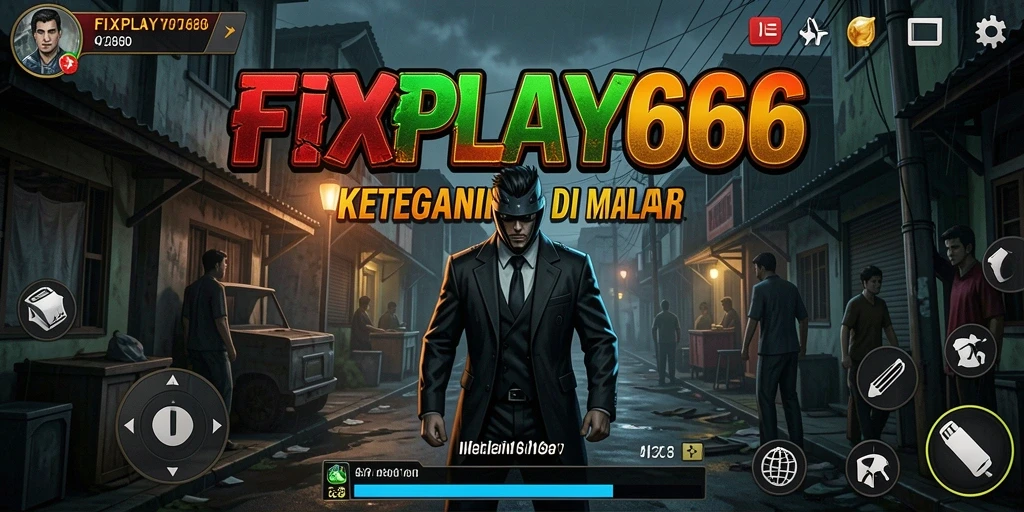 Screenshot gameplay FIXPLAY666 menunjukkan suasana horor yang mendebarkan.