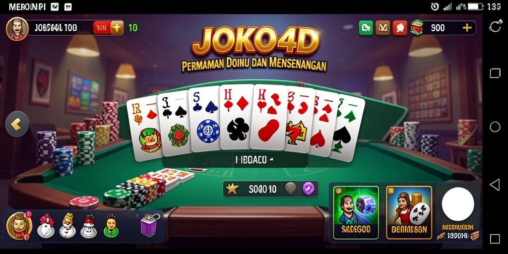 Tangkapan layar permainan domino yang penuh aksi dan seru.
