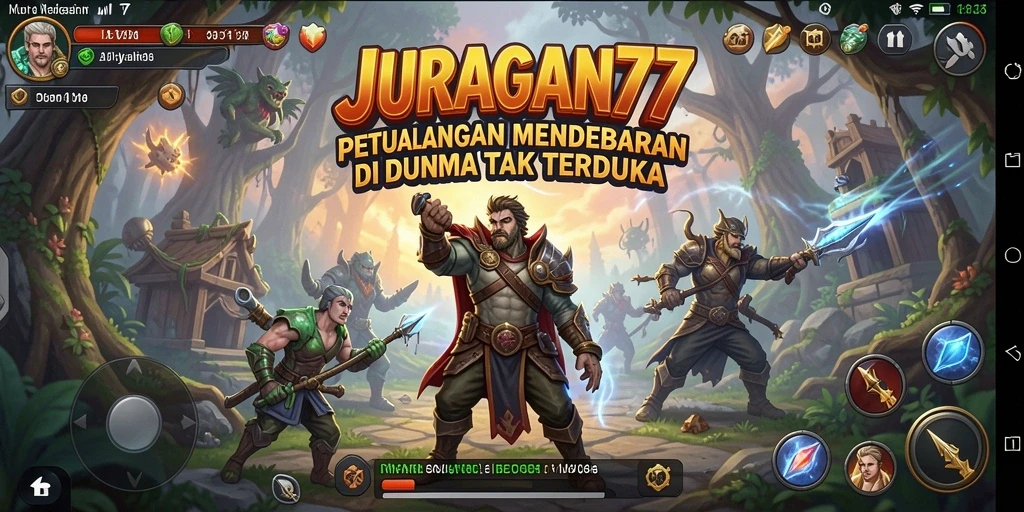 Screenshot gameplay JURAGAN77 menampilkan aksi mendebarkan di petualangan.