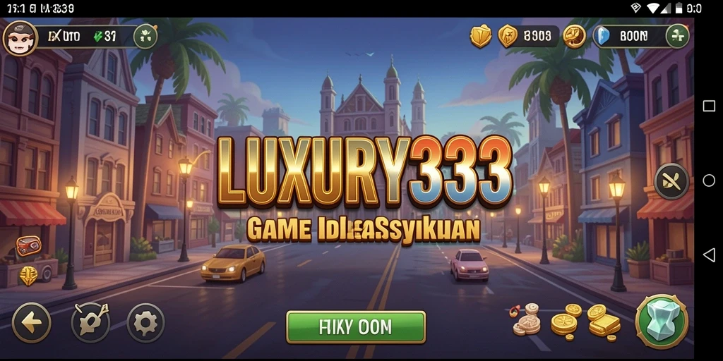 Tampilan gameplay LUXURY333 dengan elemen Idle yang menarik.