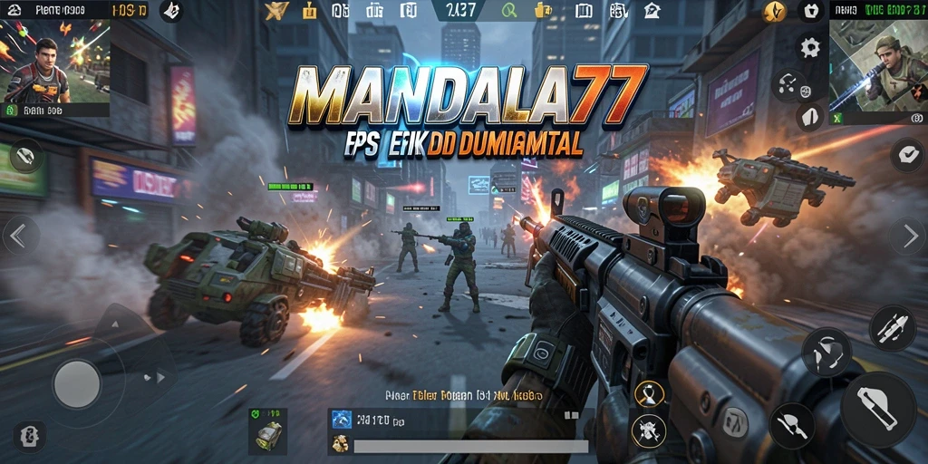 Gameplay intens MANDALA77 dalam pertempuran FPS yang menegangkan.