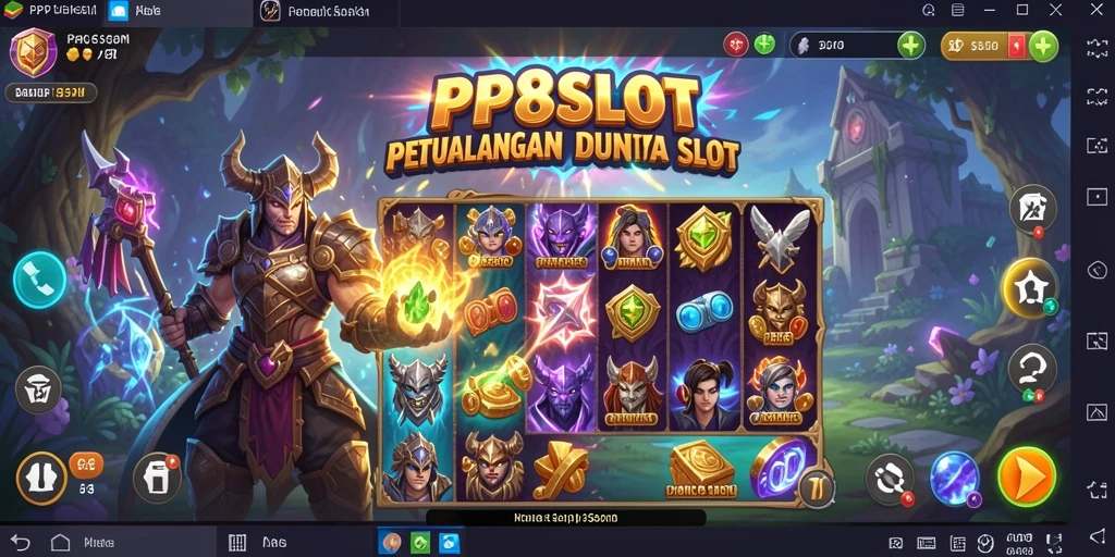 Tampilan utama gameplay RPG PP8SLOT menampilkan karakter beraksi.