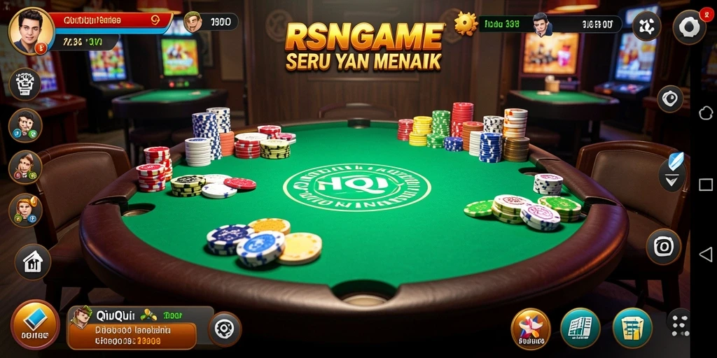 Screenshot RSNGAME menampilkan permainan QiuQiu yang seru dan interaktif.