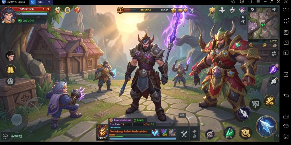 Screenshot gameplay ARPG RSNVIP6 yang menampilkan aksi seru dan karakter fantastis.